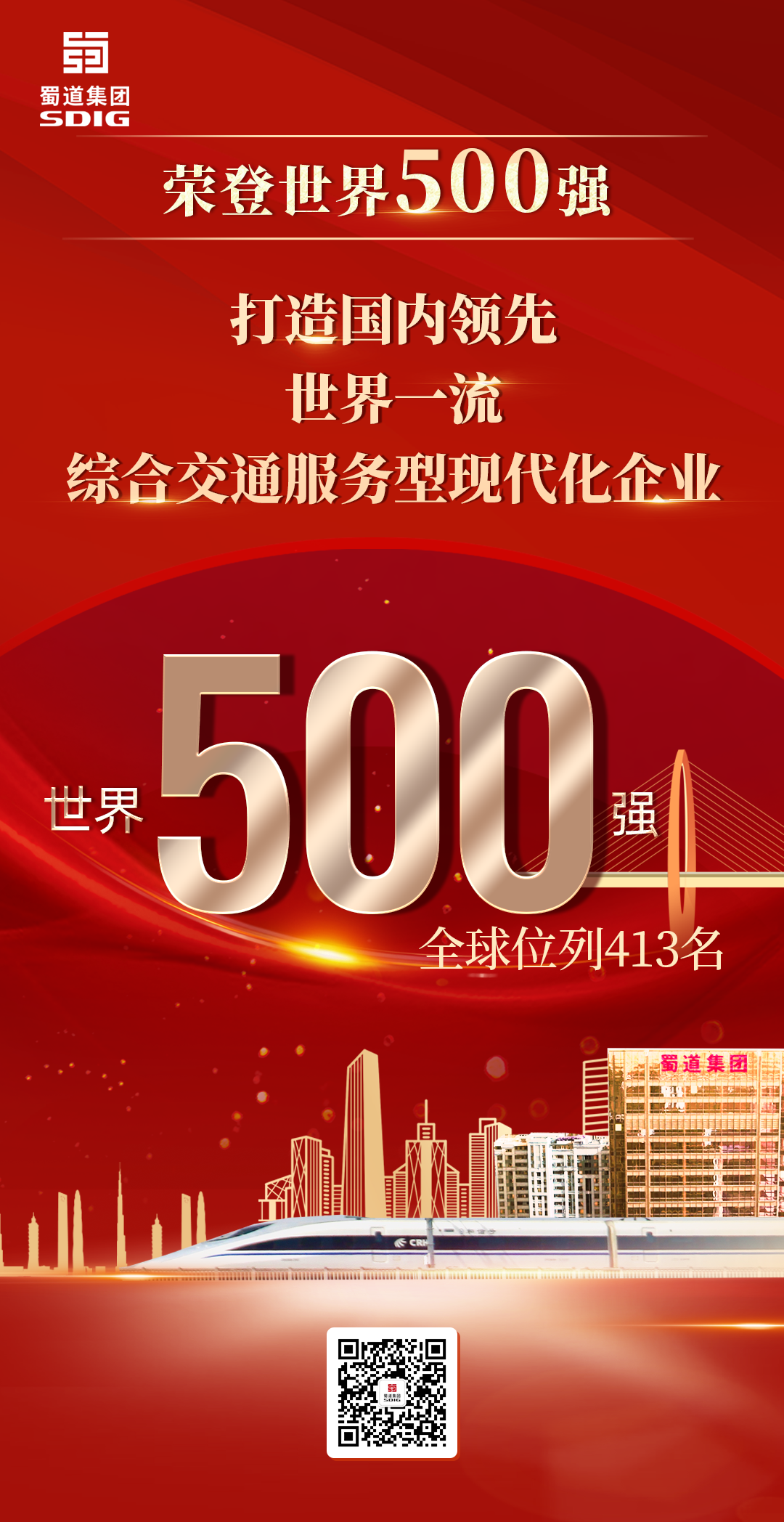 重磅！蜀道集團(tuán)榮登世界500強(qiáng)